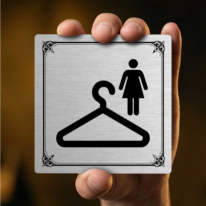 Šatna ženy, 148x148mm, stříbrná, Kansas